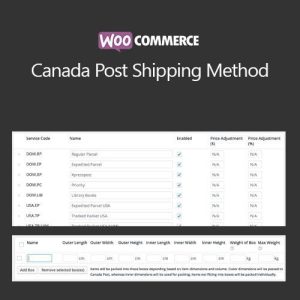 WooCommerce Canada Post Shipping Method