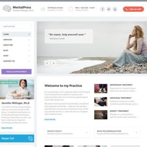 MentalPress – WP Theme for your Medical or Psychology Website.