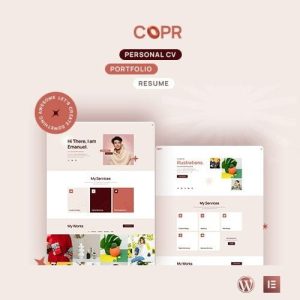 Copr – One Page Personal Portfolio