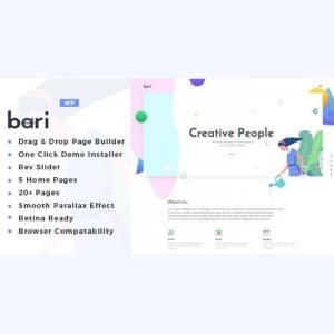 Bari – Portfolio and SEO /Digital Agency WordPress Theme