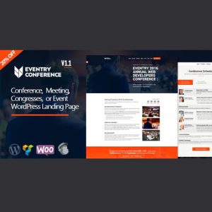 Eventry – Conference Meetup Landing Page WordPress Theme